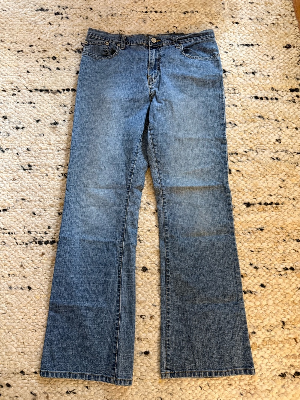 Ralph Lauren Classic Bootcut Jeans Womens 12 Blue Y2K Vintage Denim